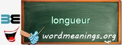 WordMeaning blackboard for longueur